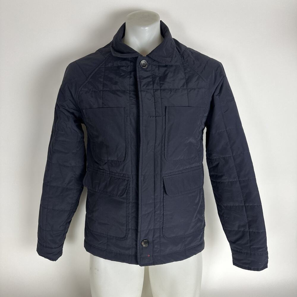 Apolis Global Citizen NYLON/ Cotton QUILTED CHORE JACKET Men Size Small Blue